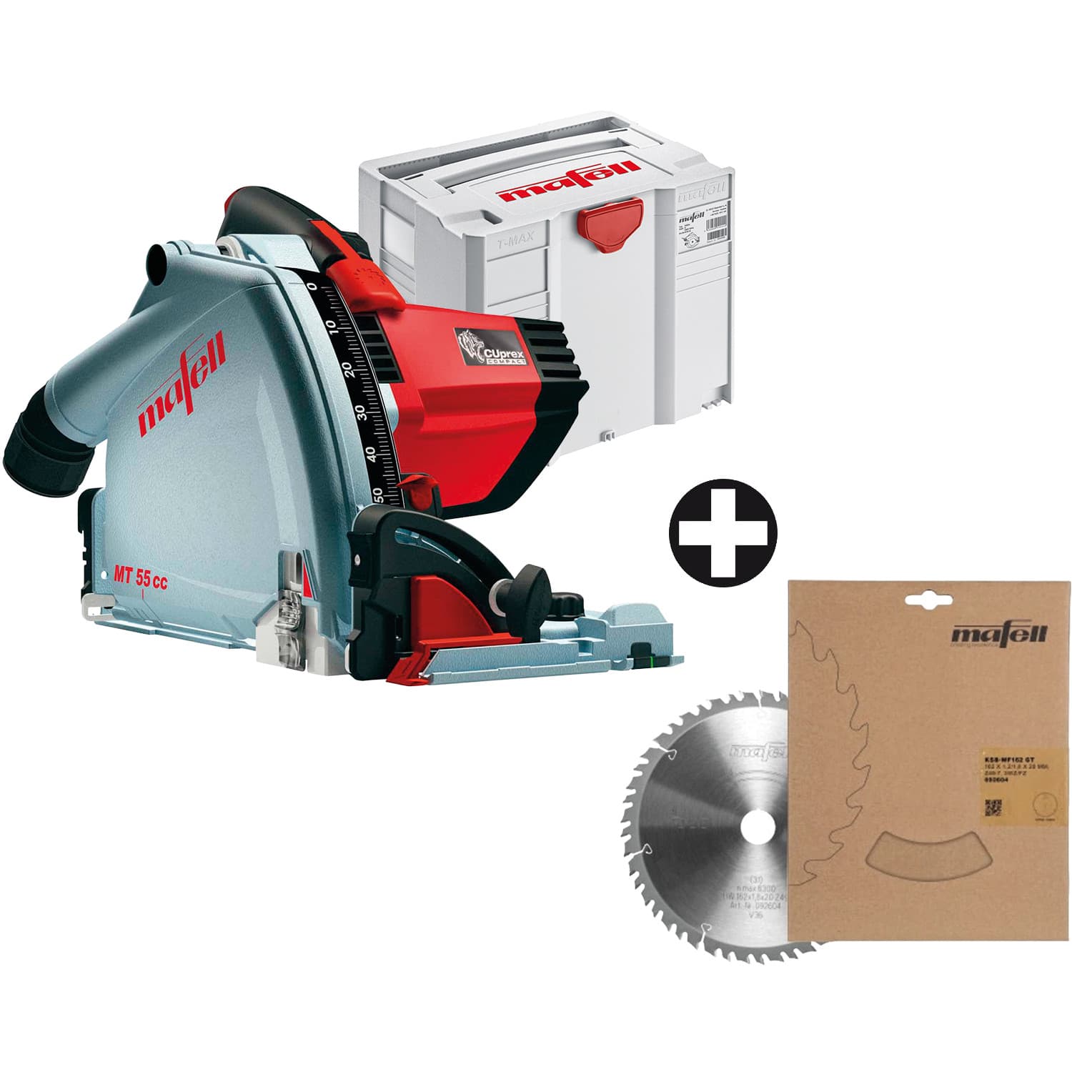 Potopna žaga MT 55 cc Fan-Set v kovčku T-MAX in žagin list